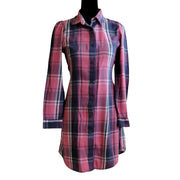 Arizona Jean Co. Plaid Shirt Dress Sz 14