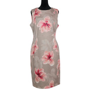 Calvin Klein Floral-print Scuba Sheath Dress Sz 12