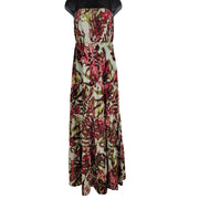 New York & Company Tiered Strapless Maxi Dress