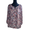Liz Claiborne Paisley Peasant Blouse