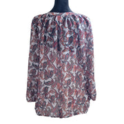 Liz Claiborne Paisley Peasant Blouse