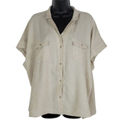 Old Navy Linen Blend Utility Top