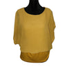 Joseph A. Dolman Sleeve Chiffon Blouse Medium Front View